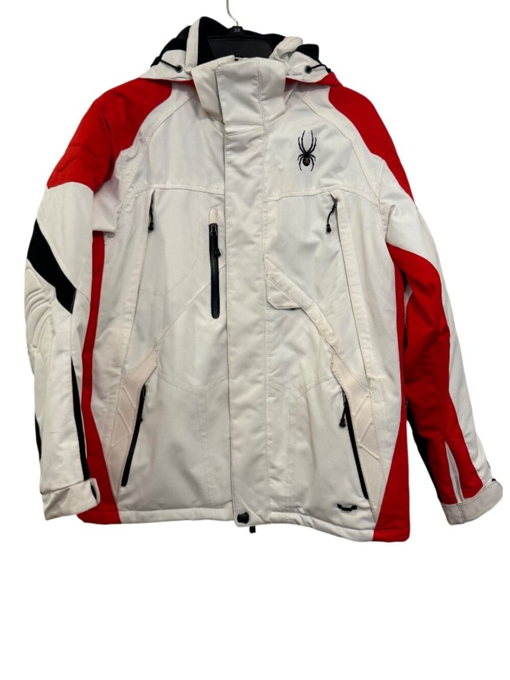 Spyder Mens White & Red Ski Jacket 3X Thinsulate Insulation Entrant Dermizax